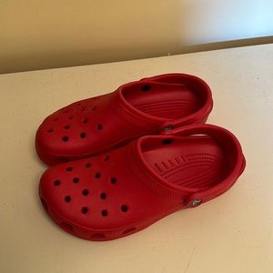 Red Crocs